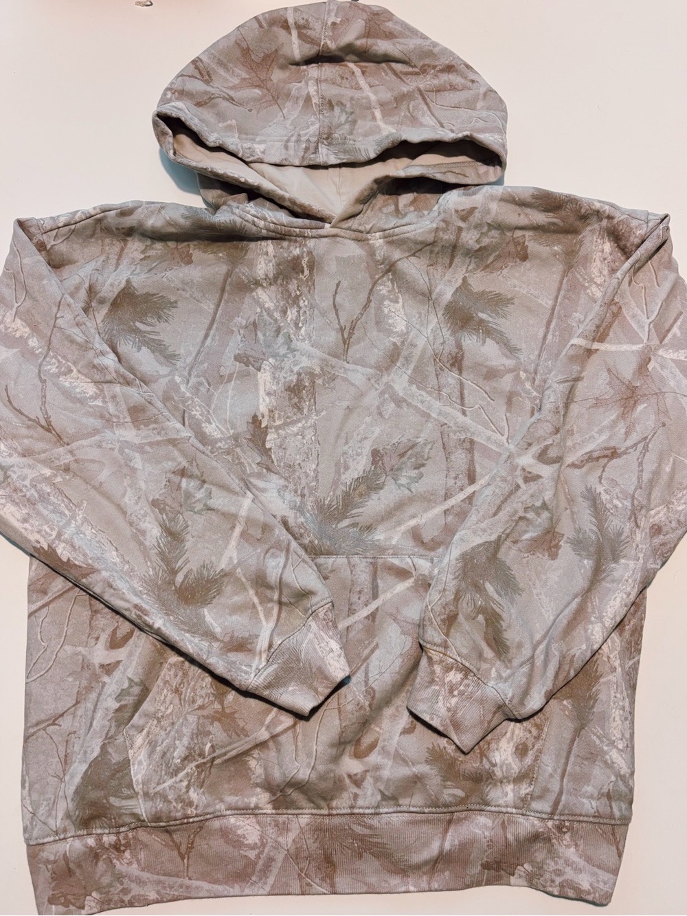 Aeropostale Gray & Tan Camo-Print Hoodie
